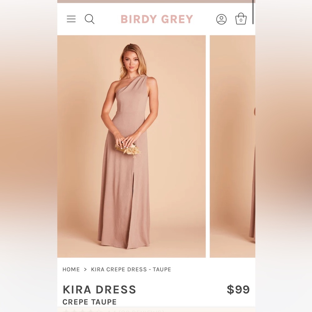 Birdy Grey Taupe Bridesmaids Dress - Kira